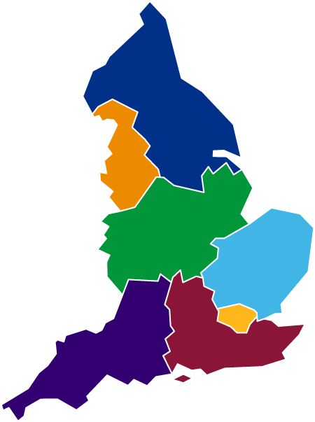 England Area Map